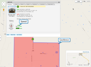 Geofence speed