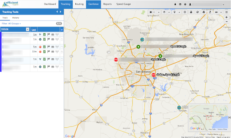 Milo GPS Tracking map