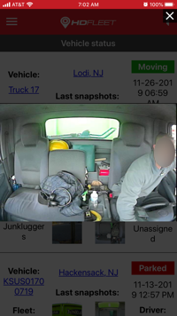 HD Fleet Mobile App Snapshot