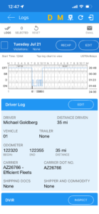 Azuga ELD Mobile App Log Book